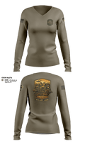 180th ESC Kismayo 52120822 Women's Long Sleeve V-neck Shirt - 22