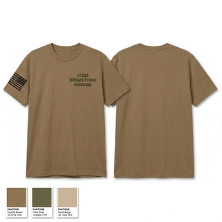 Old School Cotton Feel Shirt, 422nd Military Police Company, Army, Teamtime, Team time, sublimation, custom sports apparel, team uniforms, spirit wear, spiritwear, sports uniforms, custom shirts, team store, custom team store, fundraiser sports, apparel fundraiser