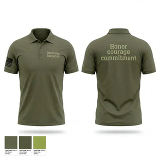 Short Sleeve Performance Polo, Mustang battlion, Navy, Teamtime, Team time, sublimation, custom sports apparel, team uniforms, spirit wear, spiritwear, sports uniforms, custom shirts, team store, custom team store, fundraiser sports, apparel fundraiser