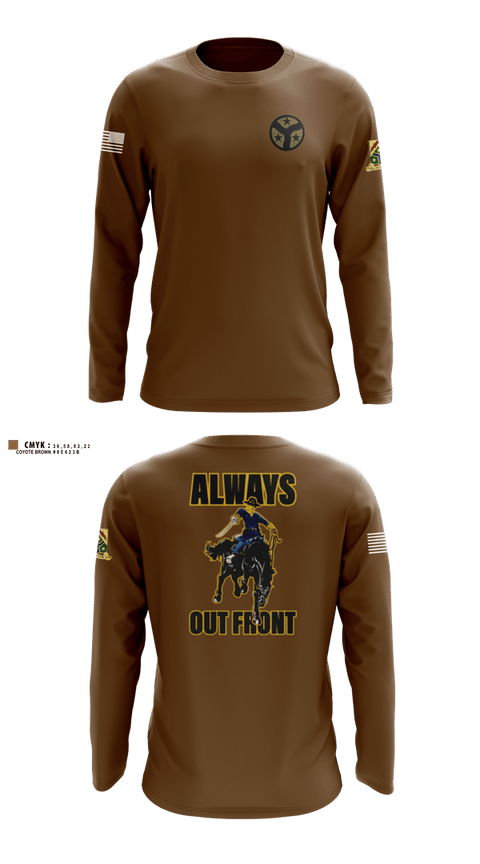 Long Sleeve Performance Shirt, 278th ACR, National Guard, Teamtime, Team time, sublimation, custom sports apparel, team uniforms, spirit wear, spiritwear, sports uniforms, custom shirts, team store, custom team store, fundraiser sports, apparel fundraiser