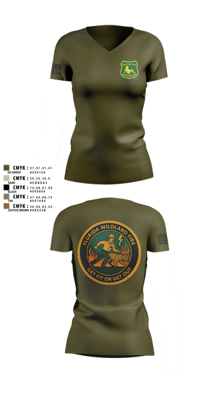 Womens Short Sleeve Vneck Shirt, Florida, , Teamtime, Team time, sublimation, custom sports apparel, team uniforms, spirit wear, spiritwear, sports uniforms, custom shirts, team store, custom team store, fundraiser sports, apparel fundraiser