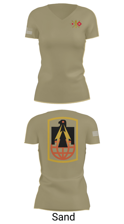 57th ESB 30195077 Women's Short Sleeve V-neck Shirt - 88