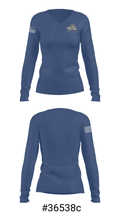 Gering High School Basketball 42092722 Women's Long Sleeve V-neck Shirt - 20