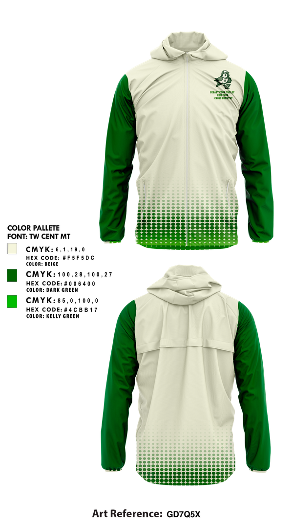 Windbreaker, Sebasticook Valley Run Club, Cross Country, Teamtime, Team time, sublimation, custom sports apparel, team uniforms, spirit wear, spiritwear, sports uniforms, custom shirts, team store, custom team store, fundraiser sports, apparel fundraiser