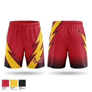 Athletic Shorts With Pockets, Michigan Redbirds, Baseball, Teamtime, Team time, sublimation, custom sports apparel, team uniforms, spirit wear, spiritwear, sports uniforms, custom shirts, team store, custom team store, fundraiser sports, apparel fundraiser