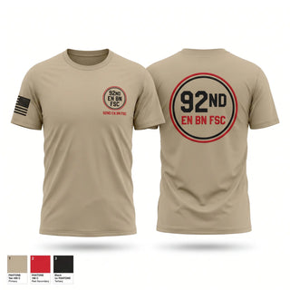 Old School Cotton Feel Shirt, 92nd EN BN, FSC, Army, Teamtime, Team time, sublimation, custom sports apparel, team uniforms, spirit wear, spiritwear, sports uniforms, custom shirts, team store, custom team store, fundraiser sports, apparel fundraiser