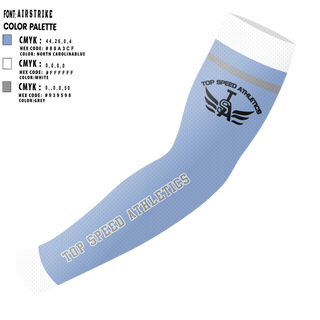 Arm Sleeve, Top Speed Athletics, Track & Field, Teamtime, Team time, sublimation, custom sports apparel, team uniforms, spirit wear, spiritwear, sports uniforms, custom shirts, team store, custom team store, fundraiser sports, apparel fundraiser