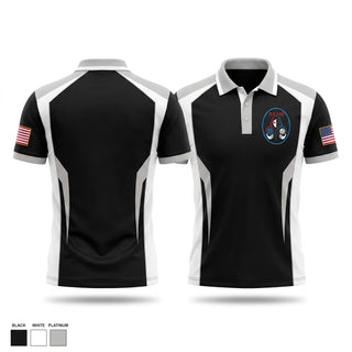 Short Sleeve Performance Polo, 33D Range & Aggressor Squadron, Space Force, Teamtime, Team time, sublimation, custom sports apparel, team uniforms, spirit wear, spiritwear, sports uniforms, custom shirts, team store, custom team store, fundraiser sports, apparel fundraiser