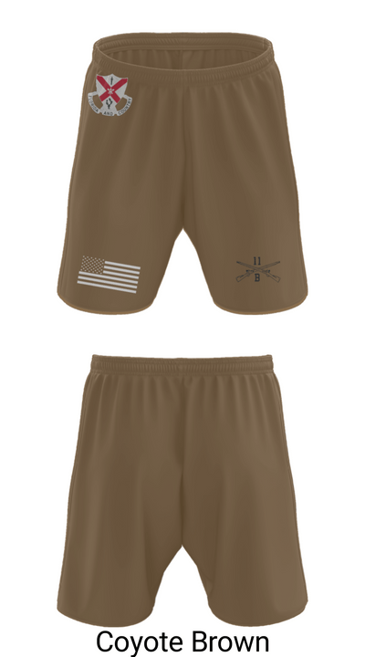 C Co 1-124 Rifle Company 57736053 Athletic Shorts With Pockets - 9