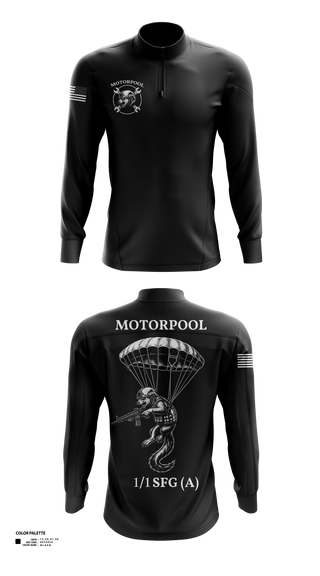Quarter Zip Jacket, MOF/MOPO, Army, Teamtime, Team time, sublimation, custom sports apparel, team uniforms, spirit wear, spiritwear, sports uniforms, custom shirts, team store, custom team store, fundraiser sports, apparel fundraiser