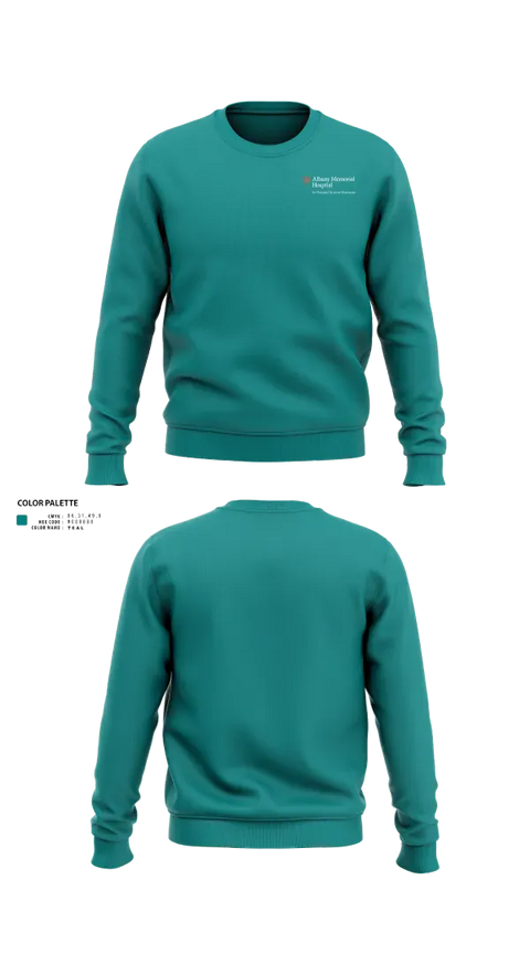 Crew Neck Sweatshirt, Albany Memorial Hospital, , Teamtime, Team time, sublimation, custom sports apparel, team uniforms, spirit wear, spiritwear, sports uniforms, custom shirts, team store, custom team store, fundraiser sports, apparel fundraiser