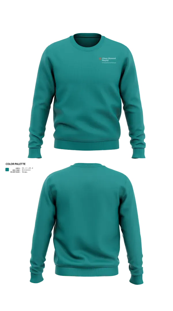 Crew Neck Sweatshirt, Albany Memorial Hospital, , Teamtime, Team time, sublimation, custom sports apparel, team uniforms, spirit wear, spiritwear, sports uniforms, custom shirts, team store, custom team store, fundraiser sports, apparel fundraiser