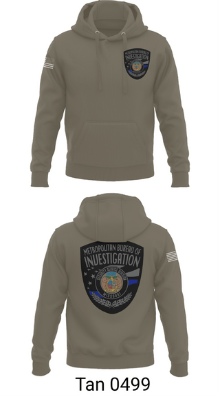 Hoodie, Metropolitan Bureau Of Investigation, Police, Teamtime, Team time, sublimation, custom sports apparel, team uniforms, spirit wear, spiritwear, sports uniforms, custom shirts, team store, custom team store, fundraiser sports, apparel fundraiser