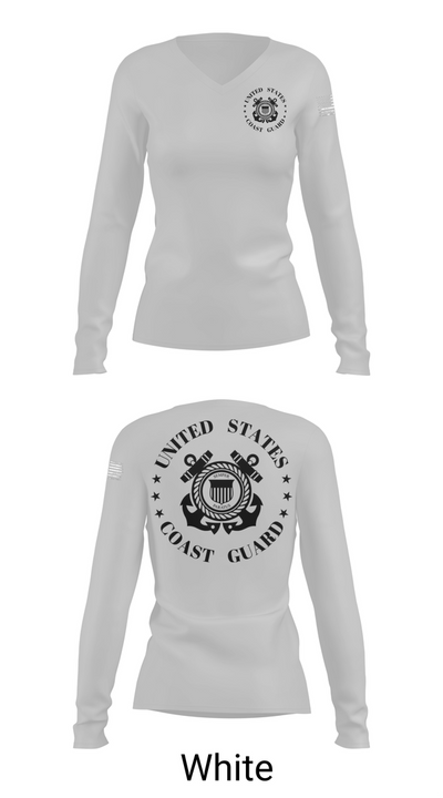 Coast Guard Station Port Aransas 18143377 Women's Long Sleeve V-neck Shirt - 16