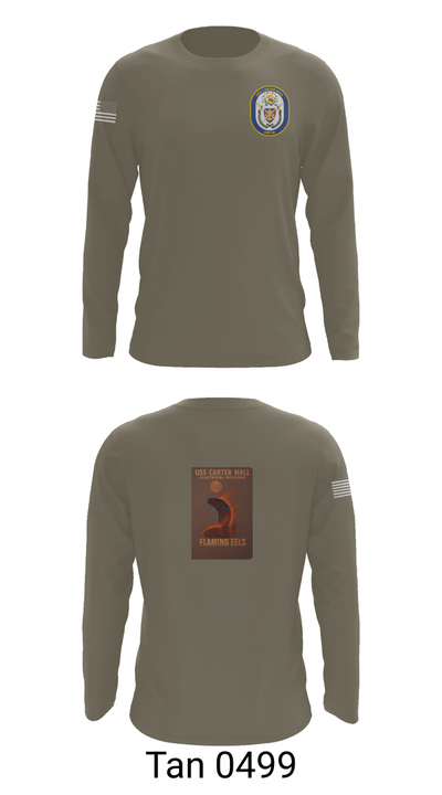 Uss Carter Hall 96042318 Long Sleeve Performance Shirt 63