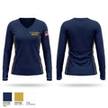 1st Helicopter Squadron Women's Long Sleeve V-neck Shirt - 1