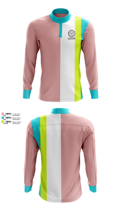 LOVB 47574043 Quarter Zip Jacket - 1