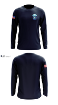 Wings of Blue Long Sleeve Performance Shirt - 3