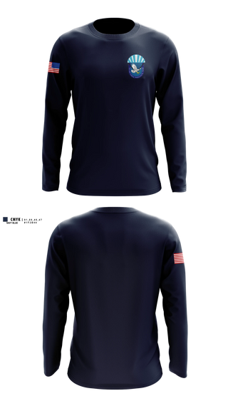 Long Sleeve Performance Shirt, Wings of Blue, Air Force, Teamtime, Team time, sublimation, custom sports apparel, team uniforms, spirit wear, spiritwear, sports uniforms, custom shirts, team store, custom team store, fundraiser sports, apparel fundraiser
