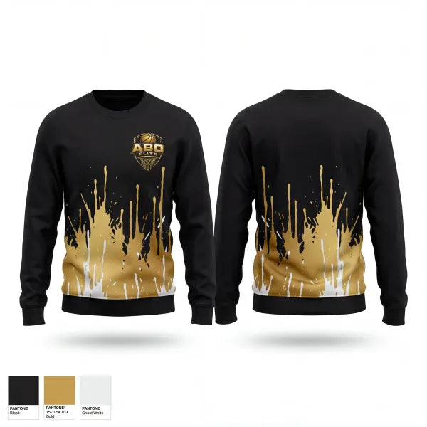 Crew Neck Sweatshirt, ABO Elite, Men's Basketball, Teamtime, Team time, sublimation, custom sports apparel, team uniforms, spirit wear, spiritwear, sports uniforms, custom shirts, team store, custom team store, fundraiser sports, apparel fundraiser