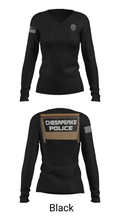 Chesapeake Police 31740007 Women's Long Sleeve V-neck Shirt - 23