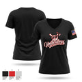 Edinburgh Fire Softball Women's Short Sleeve V-neck Shirt - 1