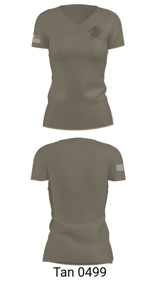 Womens Short Sleeve Vneck Shirt, Harris County Sheriff’s Office (GA), Police, Teamtime, Team time, sublimation, custom sports apparel, team uniforms, spirit wear, spiritwear, sports uniforms, custom shirts, team store, custom team store, fundraiser sports, apparel fundraiser