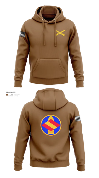 Hoodie, HQ 142 FA BDE, National Guard, Teamtime, Team time, sublimation, custom sports apparel, team uniforms, spirit wear, spiritwear, sports uniforms, custom shirts, team store, custom team store, fundraiser sports, apparel fundraiser
