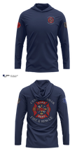 Central Lamar Fire & Rescue Long Sleeve Performance Shirt with hood - 11