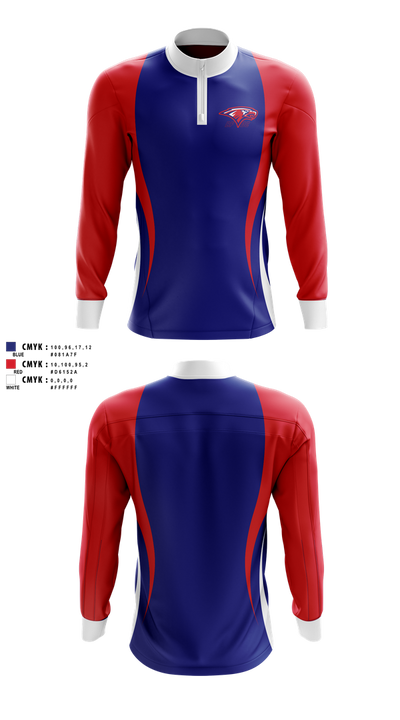 Burns Flat-Dill City Middle School 75143304 Quarter Zip Jacket - 1