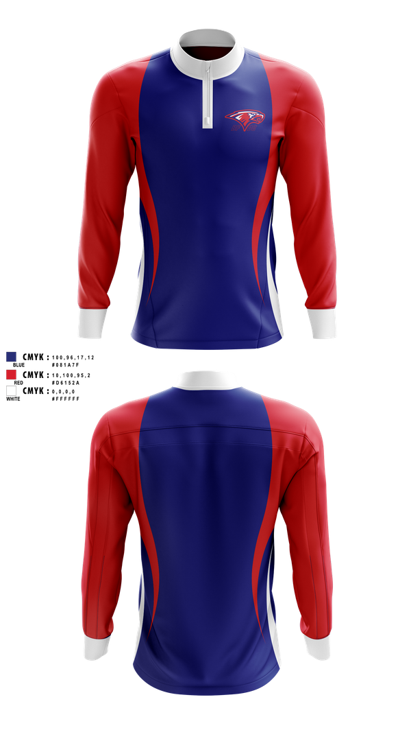 Quarter Zip Jacket, Burns Flat-Dill City Middle School, Spirit Store, Teamtime, Team time, sublimation, custom sports apparel, team uniforms, spirit wear, spiritwear, sports uniforms, custom shirts, team store, custom team store, fundraiser sports, apparel fundraiser