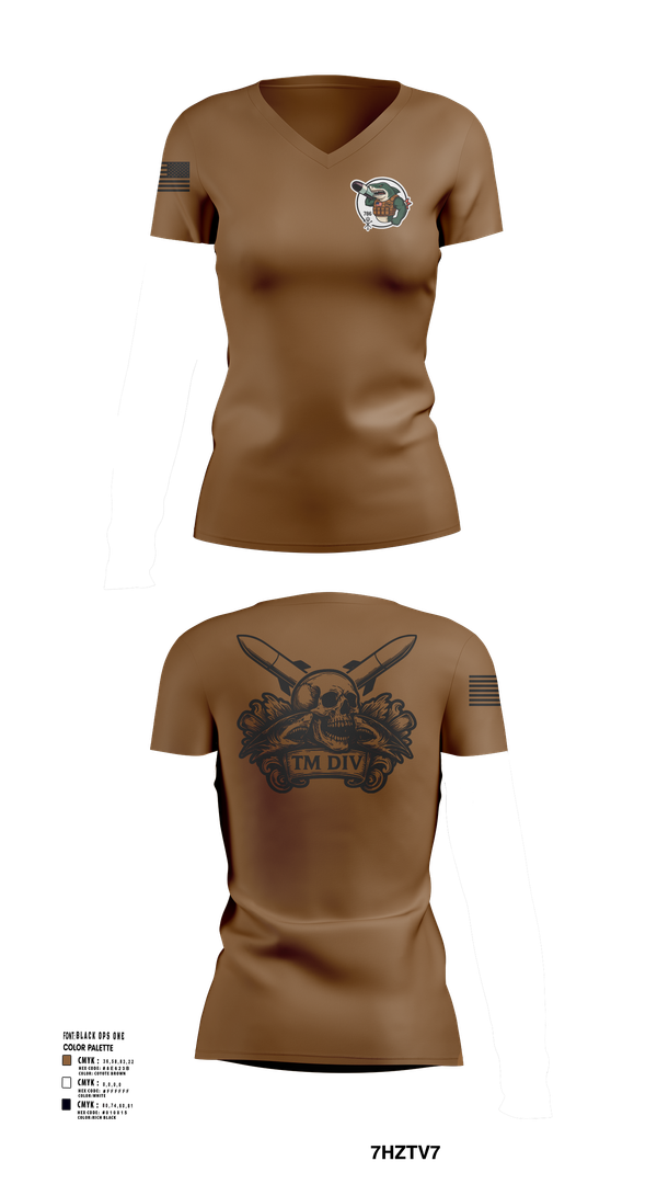 Womens Short Sleeve Vneck Shirt, USS Illinois (SSN 786), , Teamtime, Team time, sublimation, custom sports apparel, team uniforms, spirit wear, spiritwear, sports uniforms, custom shirts, team store, custom team store, fundraiser sports, apparel fundraiser