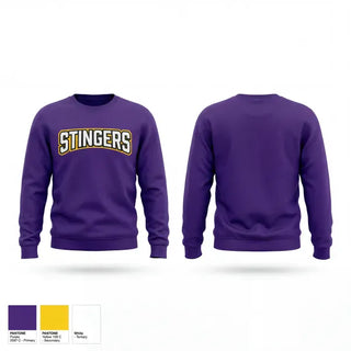 Crew Neck Sweatshirt, Stingers, Softball, Teamtime, Team time, sublimation, custom sports apparel, team uniforms, spirit wear, spiritwear, sports uniforms, custom shirts, team store, custom team store, fundraiser sports, apparel fundraiser