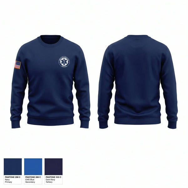 Crew Neck Sweatshirt, Sharon Ambulance, EMS/EMT, Teamtime, Team time, sublimation, custom sports apparel, team uniforms, spirit wear, spiritwear, sports uniforms, custom shirts, team store, custom team store, fundraiser sports, apparel fundraiser