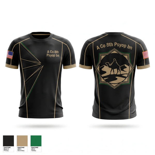 Short Sleeve Performance Shirt, A Co 8th Psyop bn, Army, Teamtime, Team time, sublimation, custom sports apparel, team uniforms, spirit wear, spiritwear, sports uniforms, custom shirts, team store, custom team store, fundraiser sports, apparel fundraiser