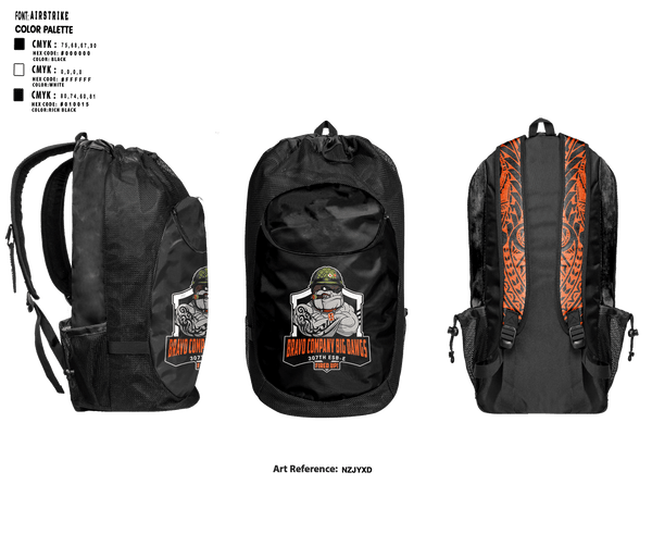 Gear Bag, Bravo 307th ESBE, Army, Teamtime, Team time, sublimation, custom sports apparel, team uniforms, spirit wear, spiritwear, sports uniforms, custom shirts, team store, custom team store, fundraiser sports, apparel fundraiser