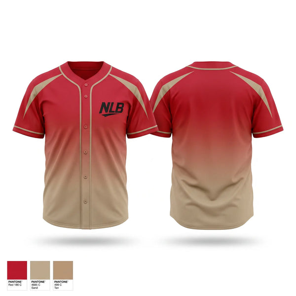 Full Button Baseball Jersey, No Limit Baseball, Baseball, Teamtime, Team time, sublimation, custom sports apparel, team uniforms, spirit wear, spiritwear, sports uniforms, custom shirts, team store, custom team store, fundraiser sports, apparel fundraiser