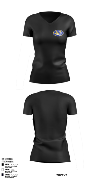 Womens Short Sleeve Vneck Shirt, Tranquillity High School Basketball, Women's Basketball, Teamtime, Team time, sublimation, custom sports apparel, team uniforms, spirit wear, spiritwear, sports uniforms, custom shirts, team store, custom team store, fundraiser sports, apparel fundraiser