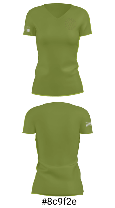 Vertical Skills Academy 92036609 Women's Short Sleeve V-neck Shirt - 21