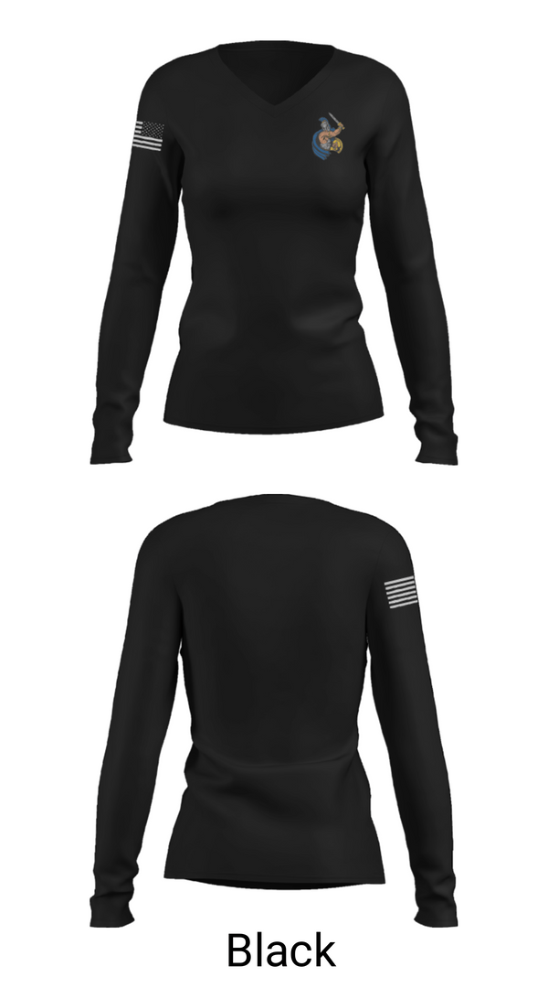 Women's Long Sleeve Vneck Shirt, Chestnut Grove Middle School, Spirit Store, Teamtime, Team time, sublimation, custom sports apparel, team uniforms, spirit wear, spiritwear, sports uniforms, custom shirts, team store, custom team store, fundraiser sports, apparel fundraiser