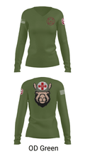 Alpha Company, WBAMC 94187438 Women's Long Sleeve V-neck Shirt - 31