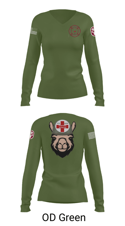 Alpha Company, WBAMC 94187438 Women's Long Sleeve V-neck Shirt - 31