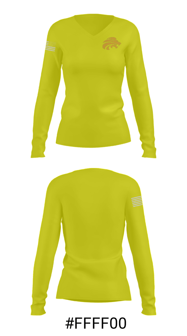 Women's Long Sleeve Vneck Shirt, Lone Tree High School, Spirit Store, Teamtime, Team time, sublimation, custom sports apparel, team uniforms, spirit wear, spiritwear, sports uniforms, custom shirts, team store, custom team store, fundraiser sports, apparel fundraiser