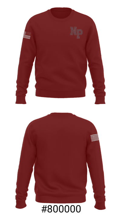 New Paltz High School Gymnastics 57319712 Crew Neck Sweatshirt - 16