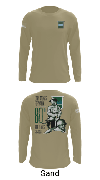 Long Sleeve Performance Shirt, 80th Training Command, , Teamtime, Team time, sublimation, custom sports apparel, team uniforms, spirit wear, spiritwear, sports uniforms, custom shirts, team store, custom team store, fundraiser sports, apparel fundraiser