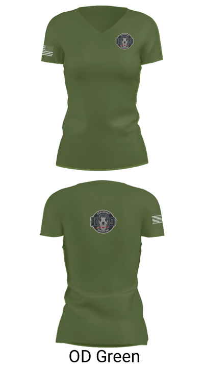 K9 Unit 75320760 Women's Short Sleeve V-neck Shirt - 28