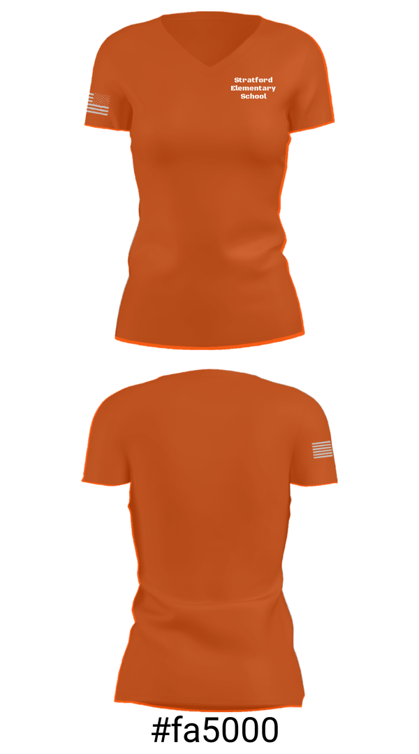 Women's Short Sleeve Vneck Shirt, Stratford Elementary School, Spirit Store, Teamtime, Team time, sublimation, custom sports apparel, team uniforms, spirit wear, spiritwear, sports uniforms, custom shirts, team store, custom team store, fundraiser sports, apparel fundraiser