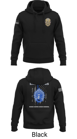 Hoodie, Rowe Enforcers, Police, Teamtime, Team time, sublimation, custom sports apparel, team uniforms, spirit wear, spiritwear, sports uniforms, custom shirts, team store, custom team store, fundraiser sports, apparel fundraiser