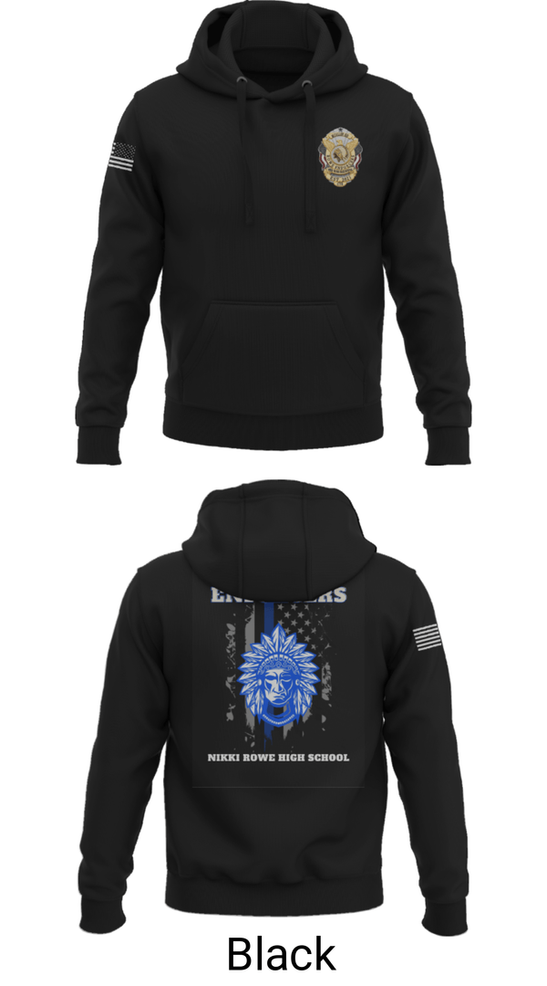 Hoodie, Rowe Enforcers, Police, Teamtime, Team time, sublimation, custom sports apparel, team uniforms, spirit wear, spiritwear, sports uniforms, custom shirts, team store, custom team store, fundraiser sports, apparel fundraiser