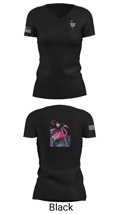 Paradise Funnel Cakes 47204520 Women's Short Sleeve V-neck Shirt - 14